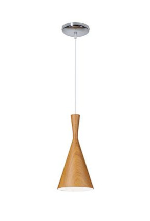 Clessidra Wood - Pendul deschis cu abajur din lemn